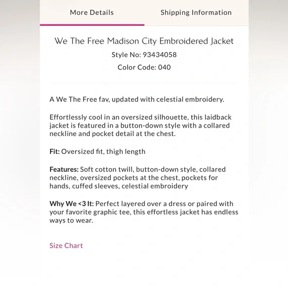 Free People Embroidered Oversized Jacket 🌟 - Picture 7 of 12